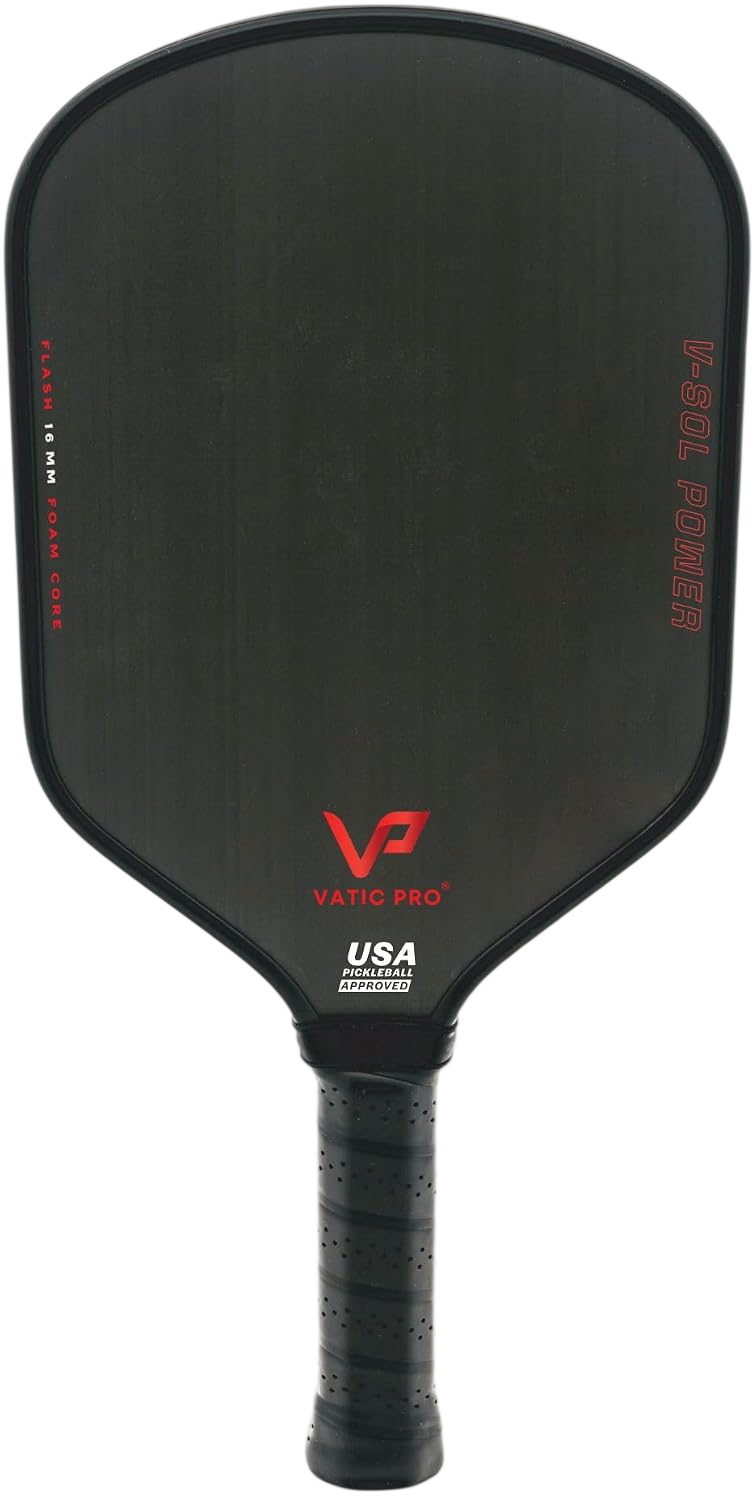 V-Sol Power 16mm - Foam Core - Includes Paddle Cover by Vatic Pro Pickleball Paddle
